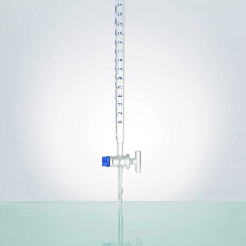 Burette, With Straight Bore PTFE Key Stopcock, Class A With NABL