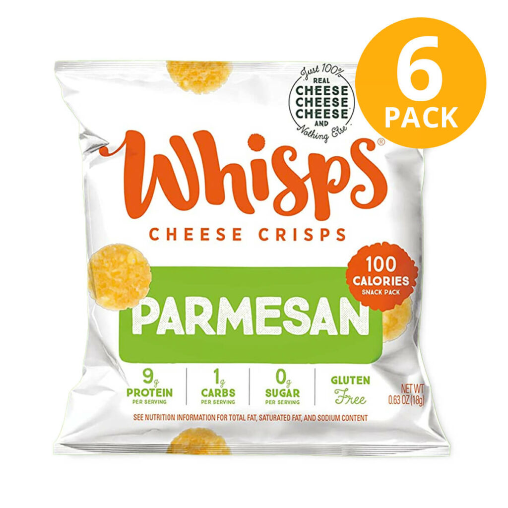 Whisps Parmesan, Cheese Crisps, 0.63 OZ (Pack de 6) Superunico El