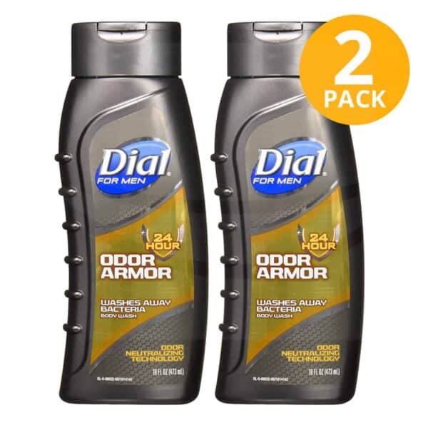 Dial for Men Body Wash, Odor Armor, 16 OZ (Pack de 2) Superunico El