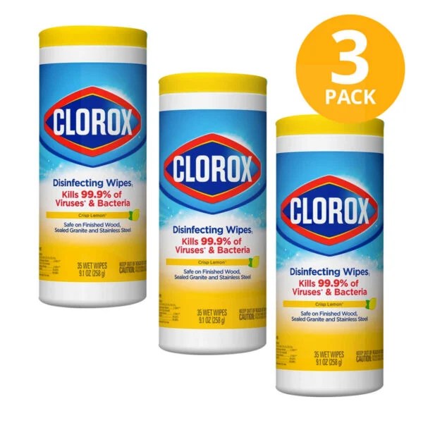 Clorox Disinfecting Wipes, Lemon Scent, 35 (Pack de 3) Superunico
