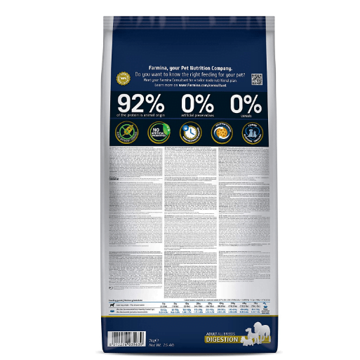 FARMINA N&D Quinoa Digestion Dry Dog Food, GrainFree, Adult Breed, 2.5