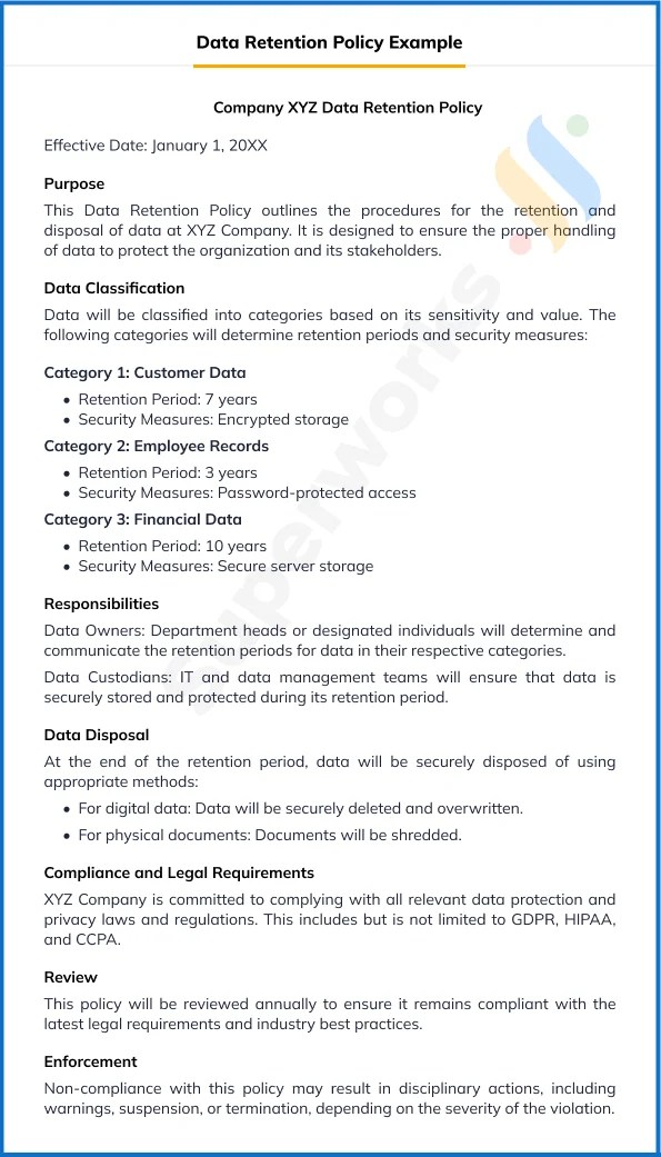 Easy Guide to Data Retention Policy Superworks