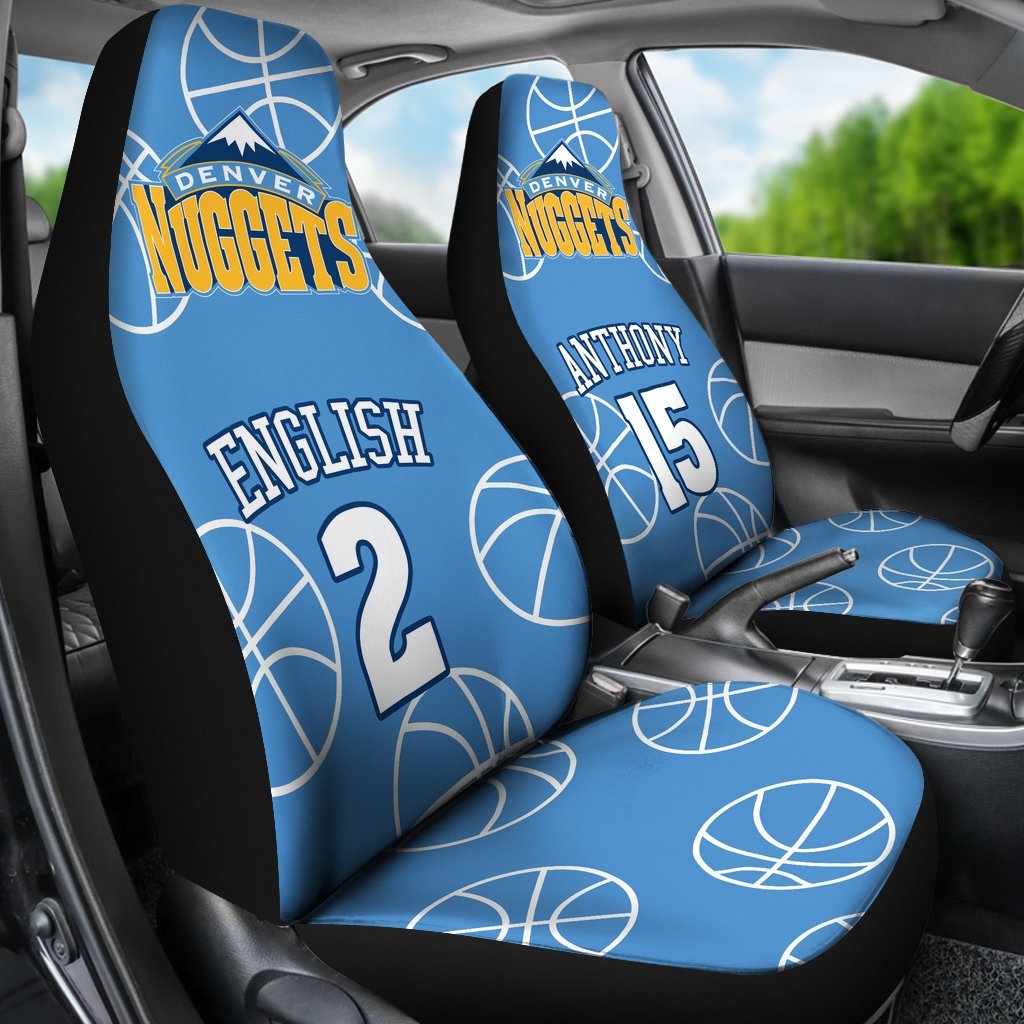 Denver Nuggets Car Seat Covers 2 Front Fit Fit Apparel