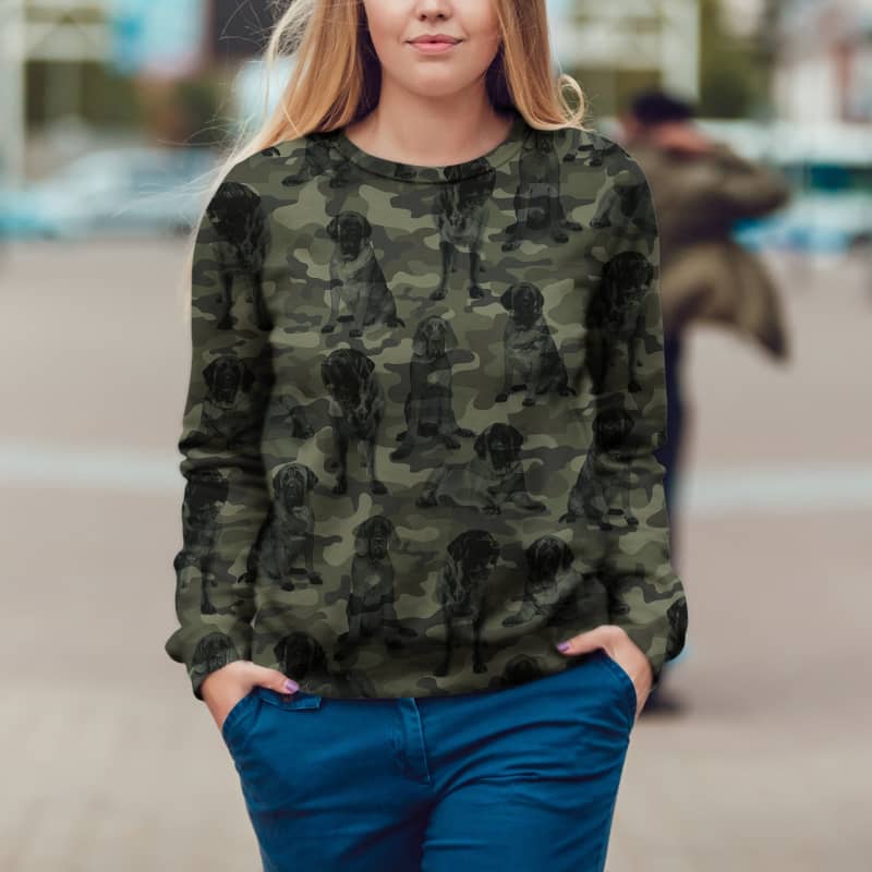 English Mastiff Camo Sweater Alopeciaresearch