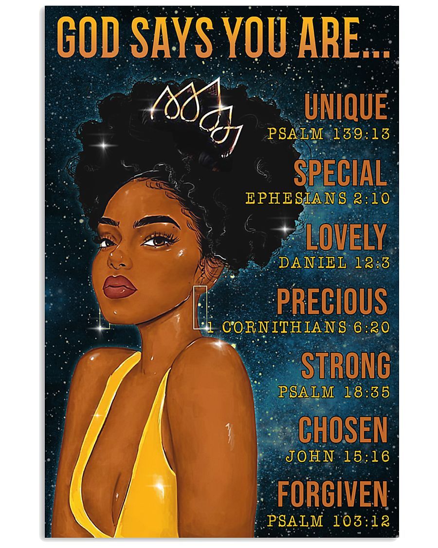 God Says You Are.. Unique Psalm Poster MrDad Store