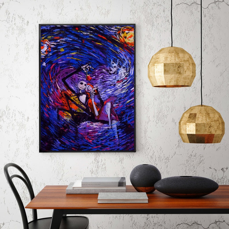 Jack Sally Jack And Sally Nightmare Before Christmas Vincent Van Gogh