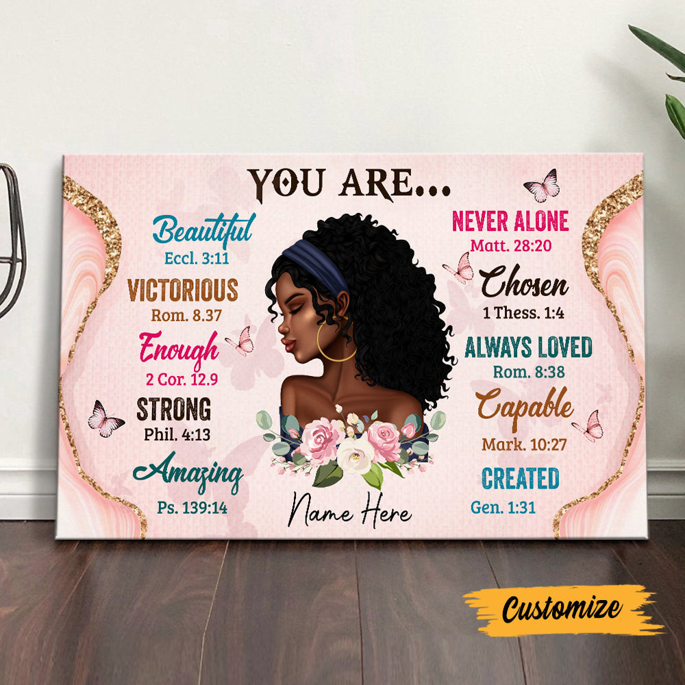 Personalized Bwa You Are Beautiful Poster Poster Art Design