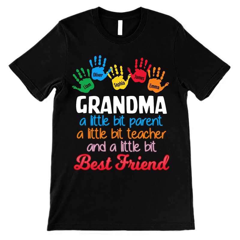 Grandma Parent Teacher Best Friends Personalized Shirt MINCERATY Store