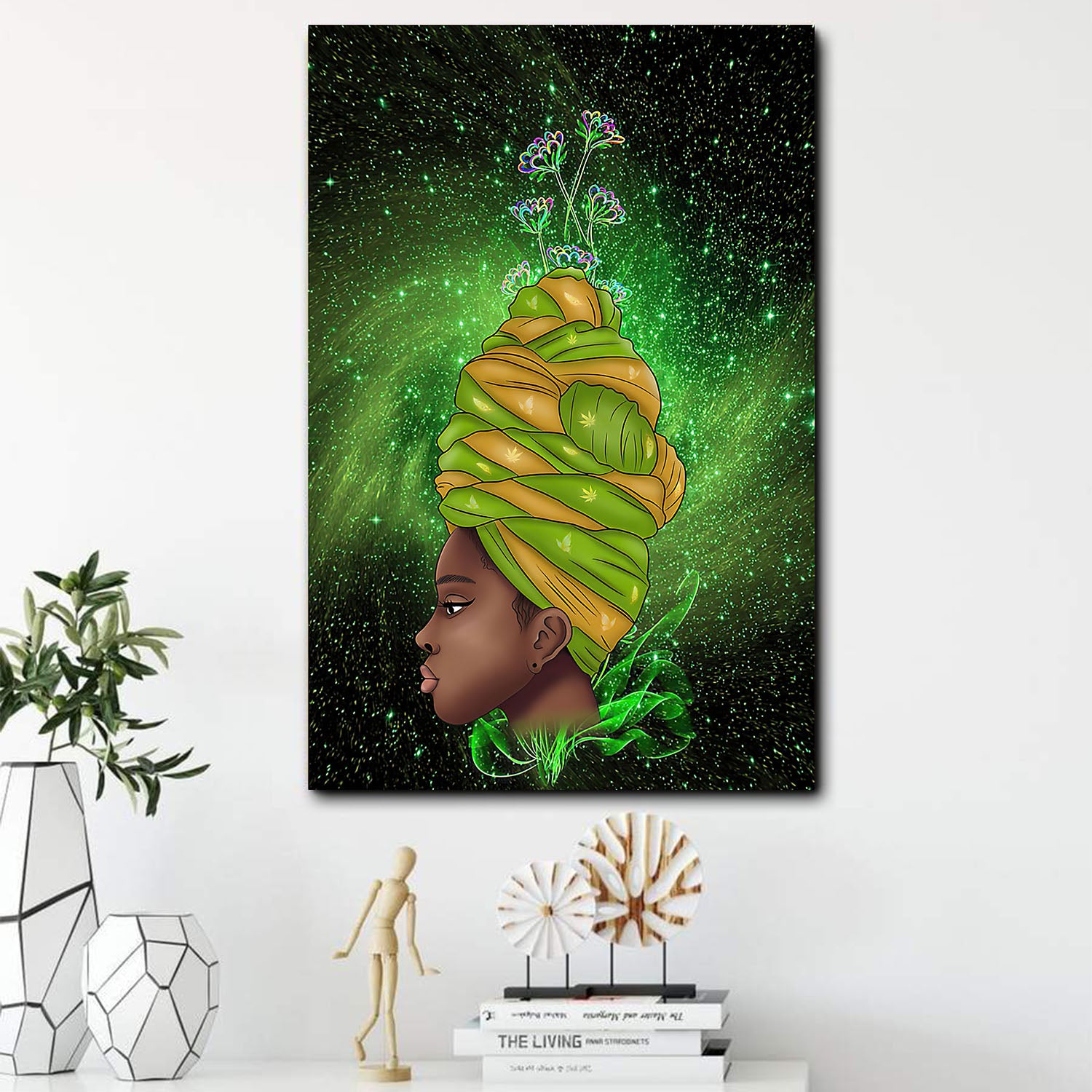 African American Art Posters Traditional Melanin Woman Living Room