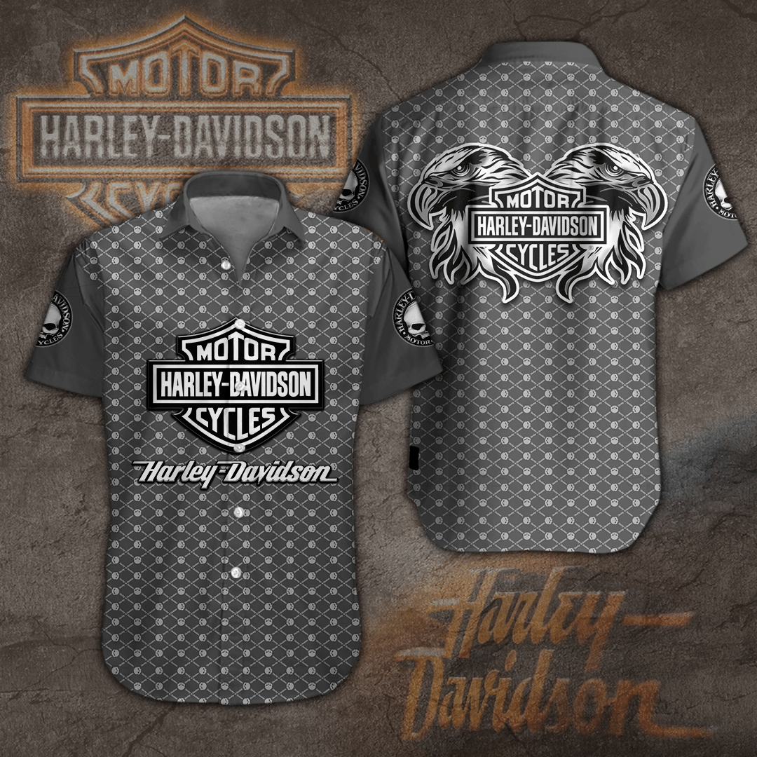 Harley Davidson Short Sleeve Dress Shirt 6 Jamestees Store