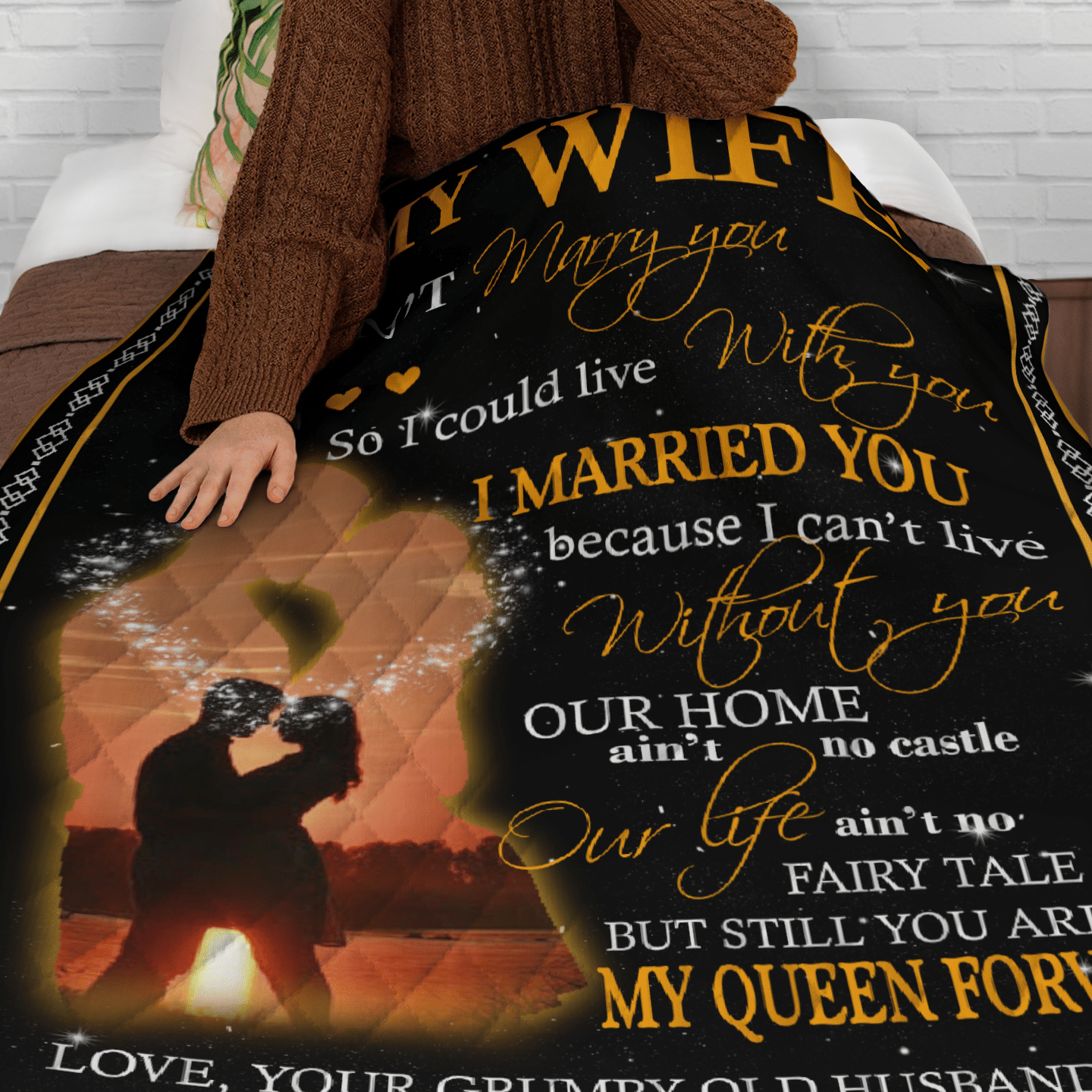 Blankets Quilts Puzzles For Couples Wife Husband Justbeperfect Shop