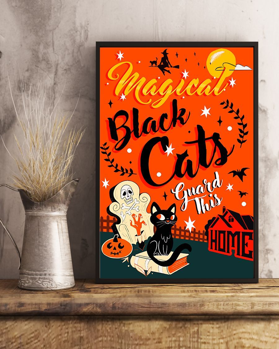 Magical black cats poster, my poster wall, custom poster, posters for room, art poster, poster
