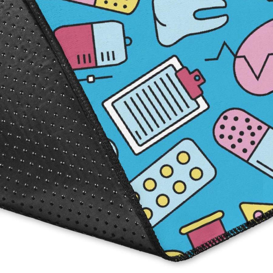 Nurse Print Pattern Area Rug Redditprint Store
