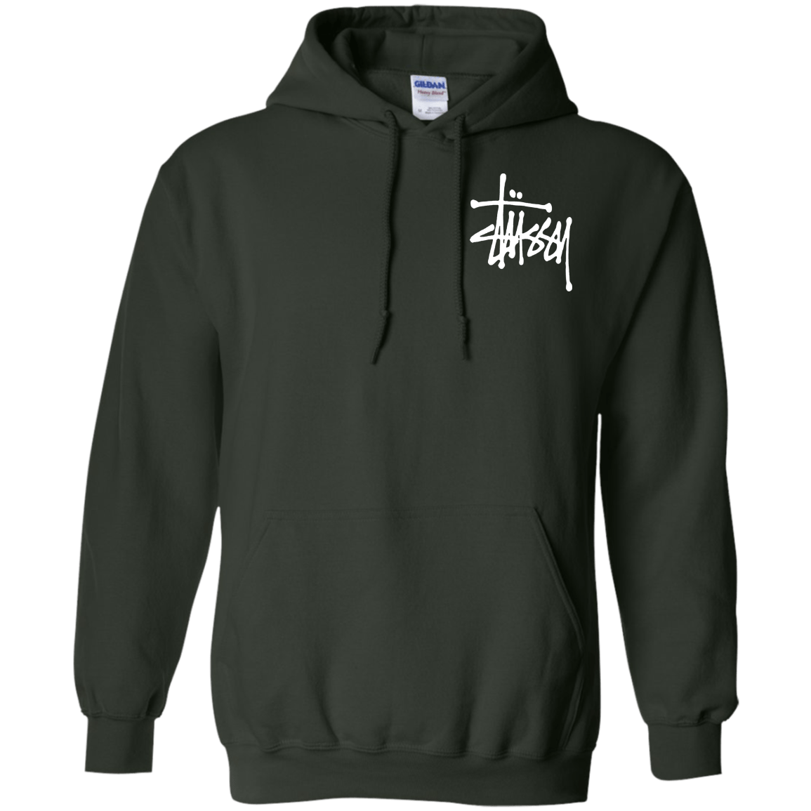 Stussy Hoodie Front & Back Zeleton Store