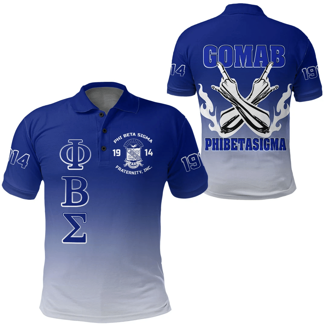 Fraternity Polo Phi Beta Sigma Gradient Polo Shirts Vergors Store