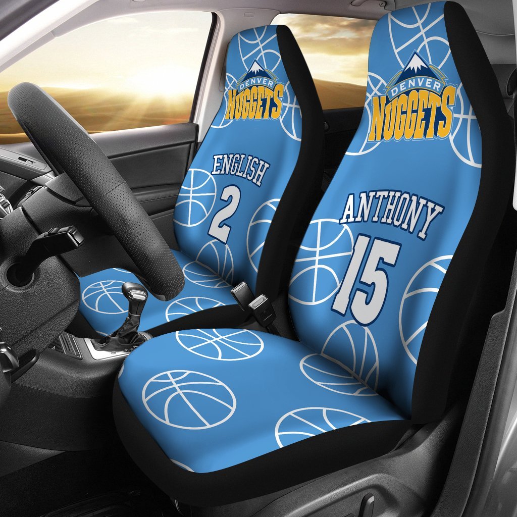 Denver Nuggets Car Seat Covers 2 Front Fit Fit Apparel