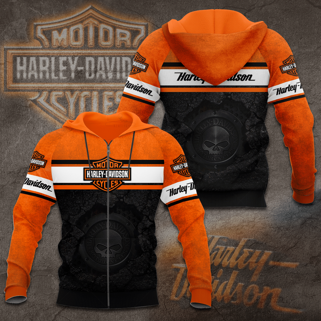 Harley Davidson ZipUp Hoodie Collections 3 Zeleton Store