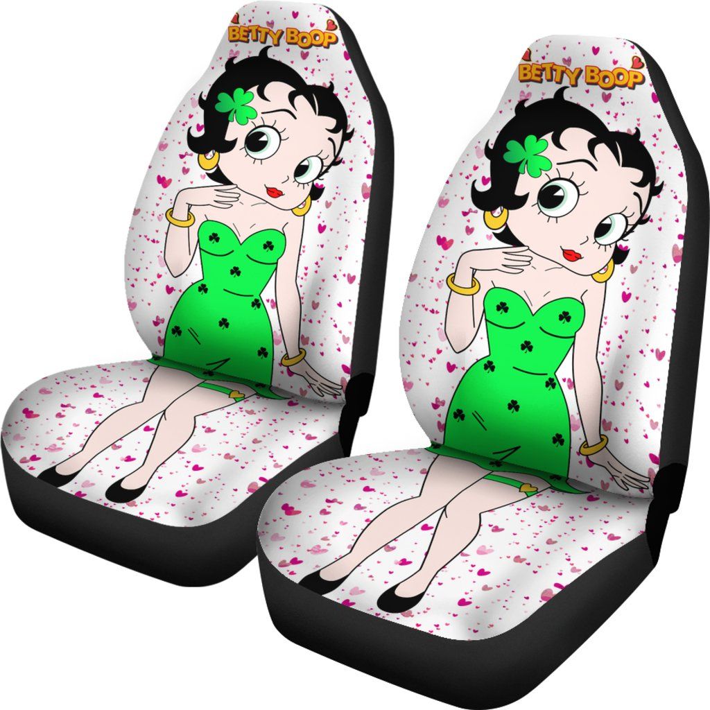 Green Betty Boop Car Seat Covers EmprintsTOP