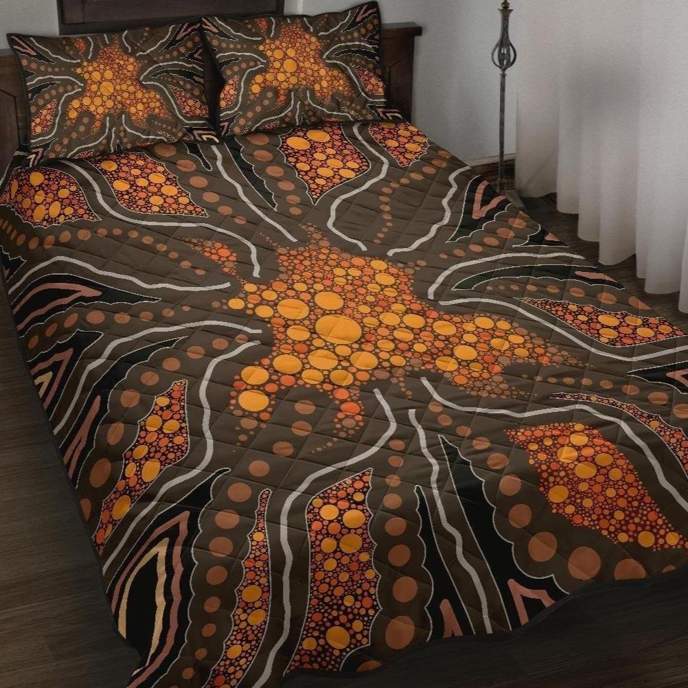 Aboriginal Quilt Bed Set Indigenous Patterns Ver07 Vergors Store