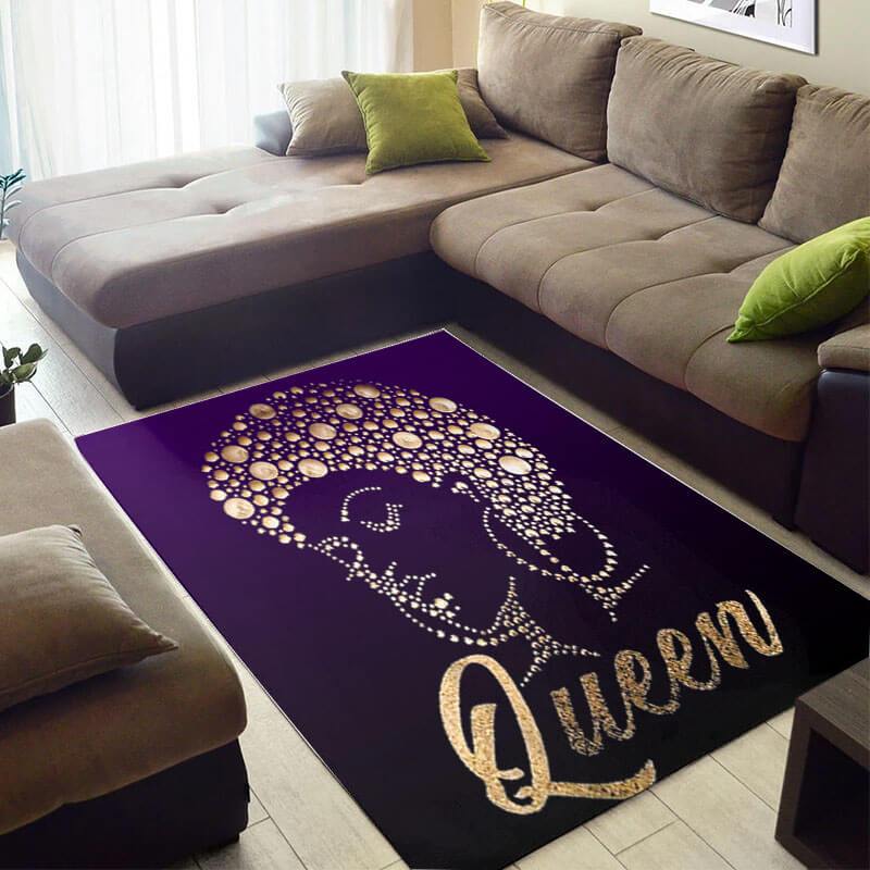Beautiful African Rug Cute Afro American African Lady Black Queen