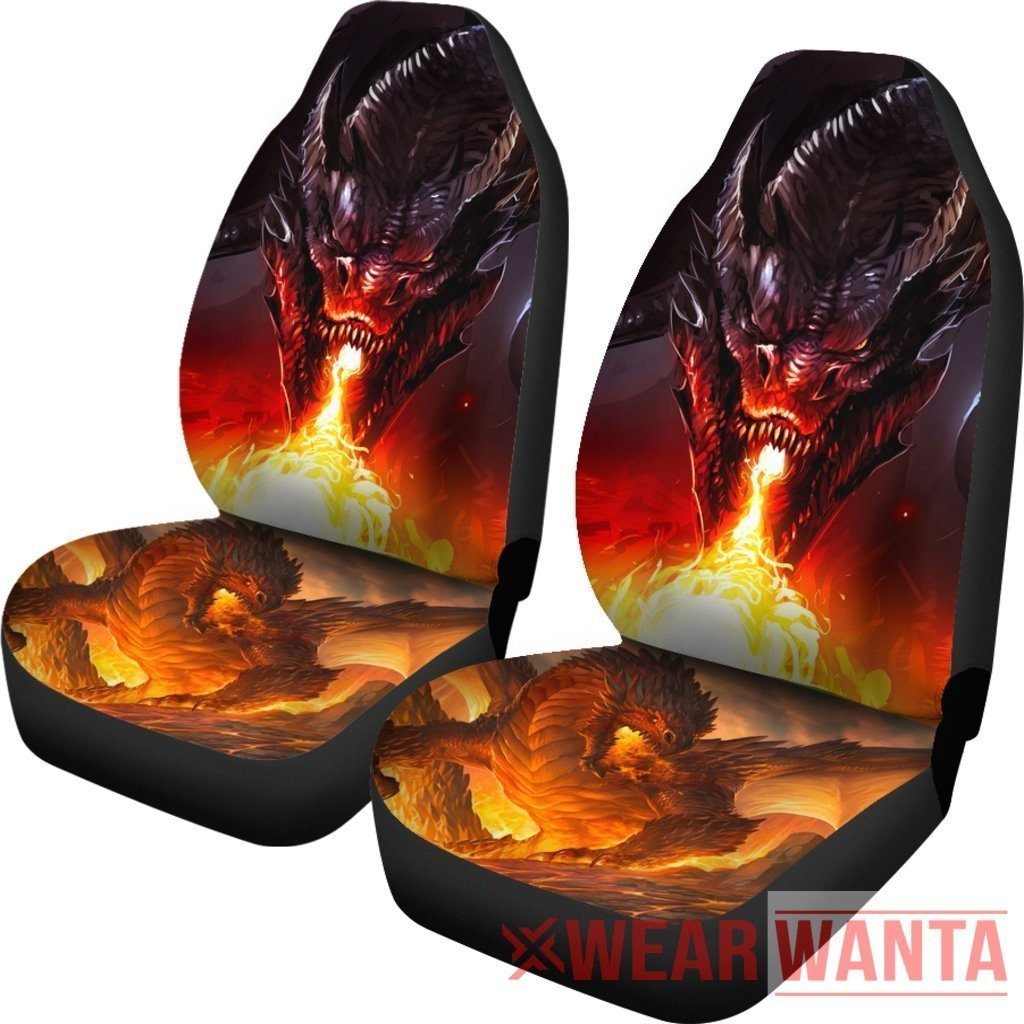 Smaug Fire Dragon Car Seat Covers Gift Idea Oralie Shop