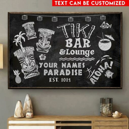Custom Aloha Tiki Mask Poster For Tiki Lounge, Tiki Bar, Tiki Hut MD Home Decor Styles