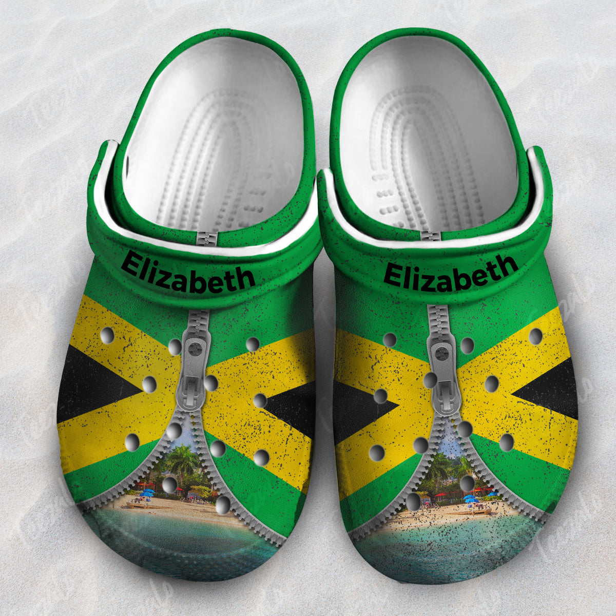 Jamaica Flag Proud Jamaica Symbols Personalized Clogs Shoes