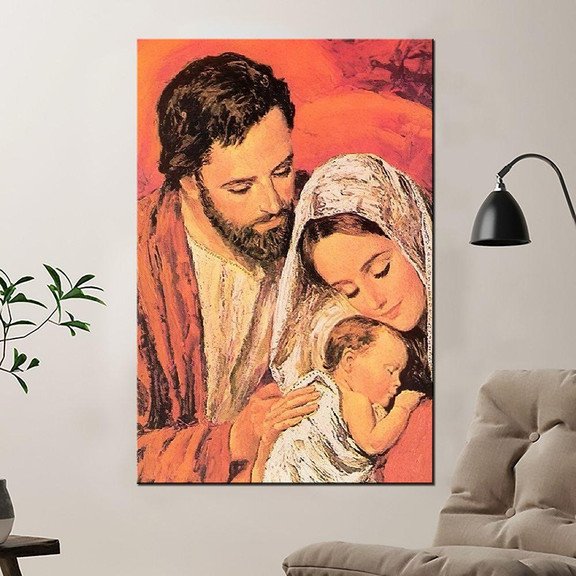 The Holy Family Poster La Sainte Famille Canvas Home Décor Gifts For