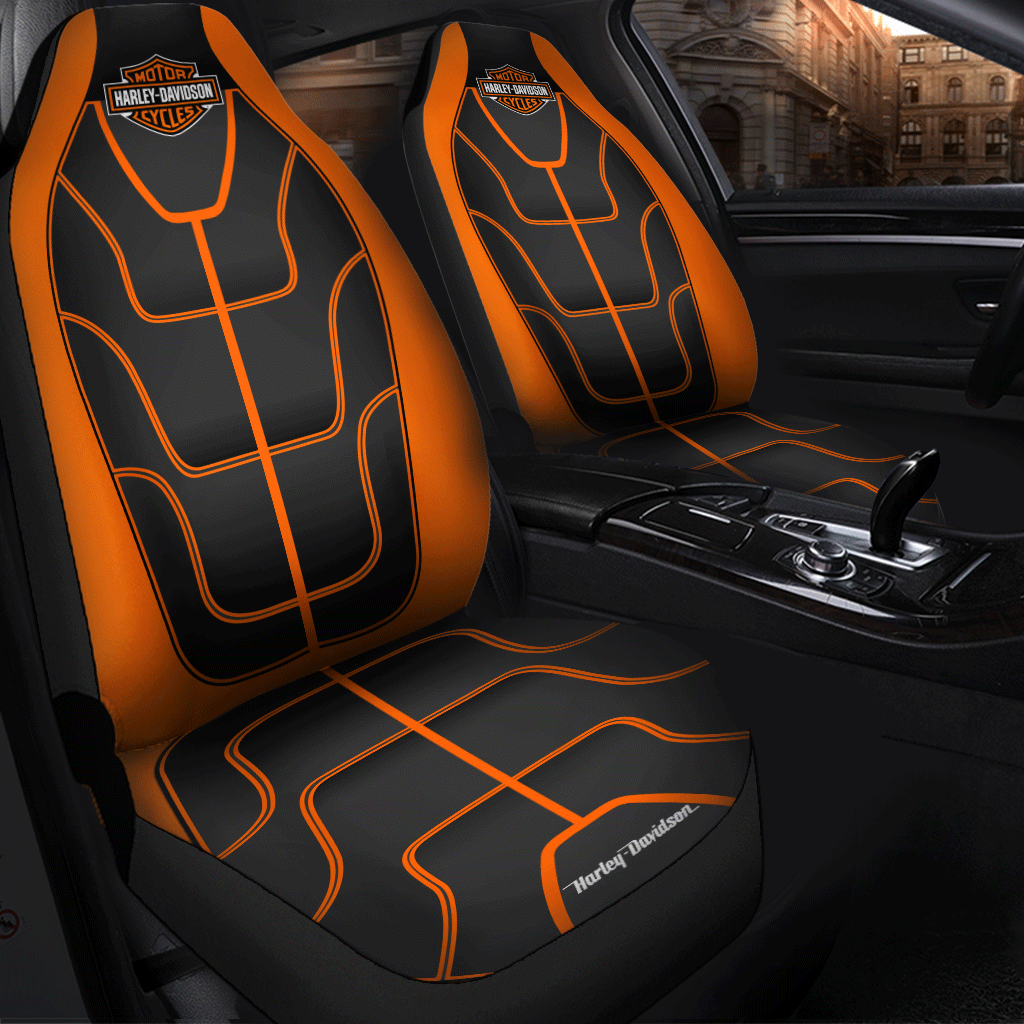 Harley Davidson Car Seat Cover ( Set Of 2 ) Fitjiva Art Store