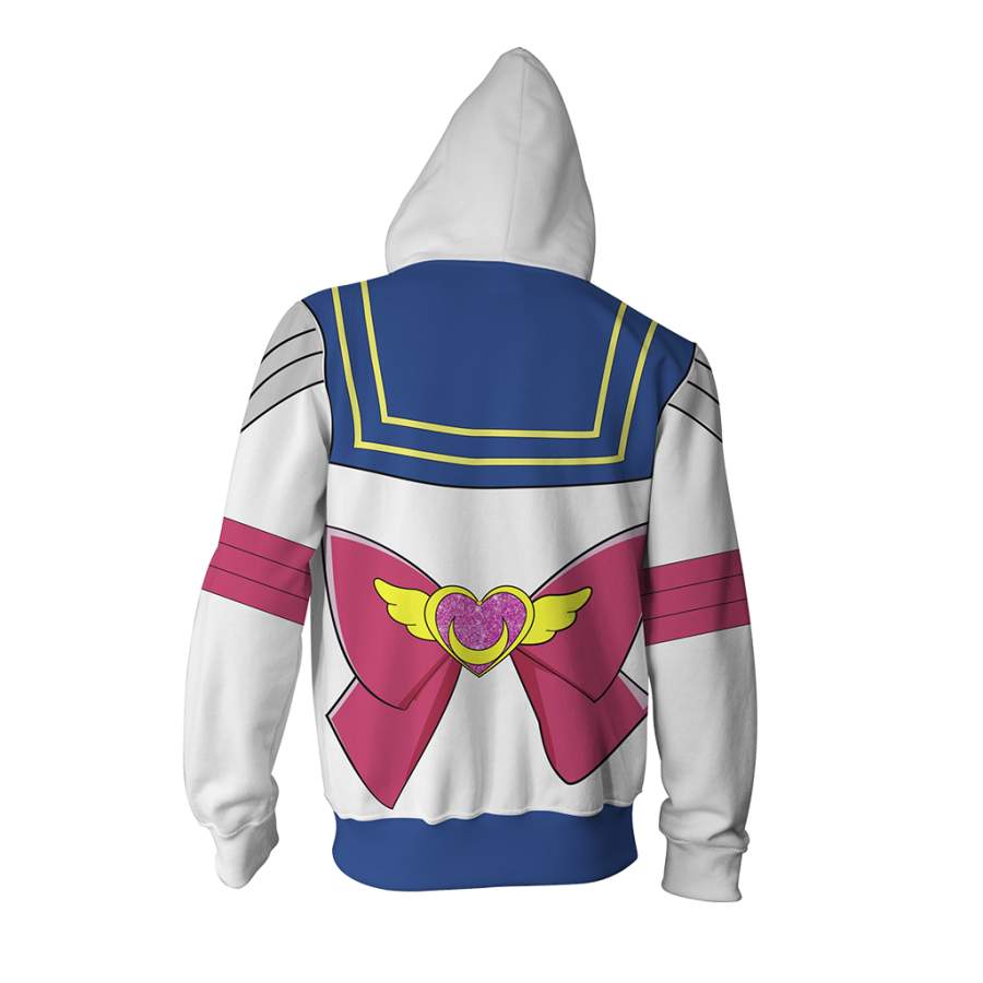 Sailor Moon Cosplay Zip Up Hoodie Jacket Plumosu Store