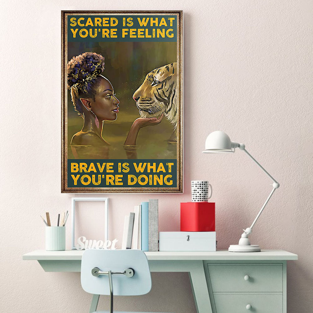 African Custom Canvas Retro Afrocentric Poster Prints African American Women Black Man Stunning