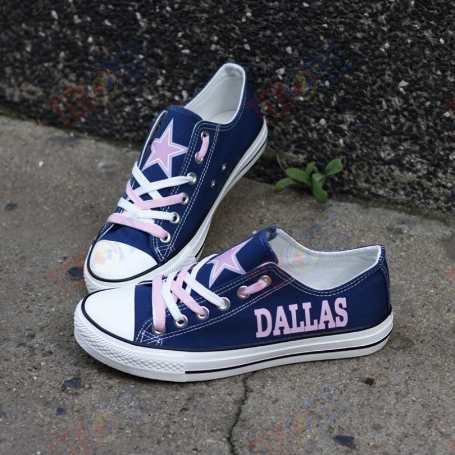 Mens Womens Dallas Cowboys Low Top Cowboys Running Shoes Tennis Shoes