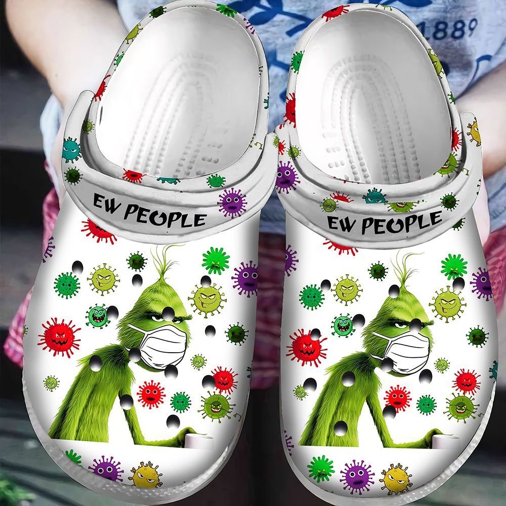 2021 Ew People The Grinch Crocs Classic Clogs Shoes Infornographer