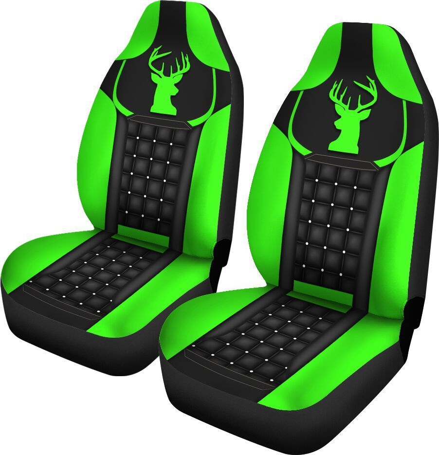 26CNVANML Deer Neon Green Car Seat Covers Brastrend
