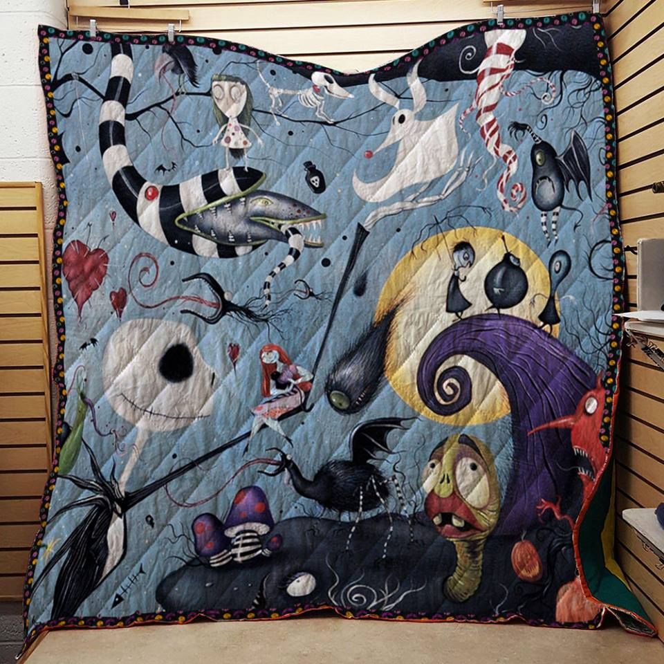 Nightmare Before Christmas Kingdom Fabric Quilt Emprints Store