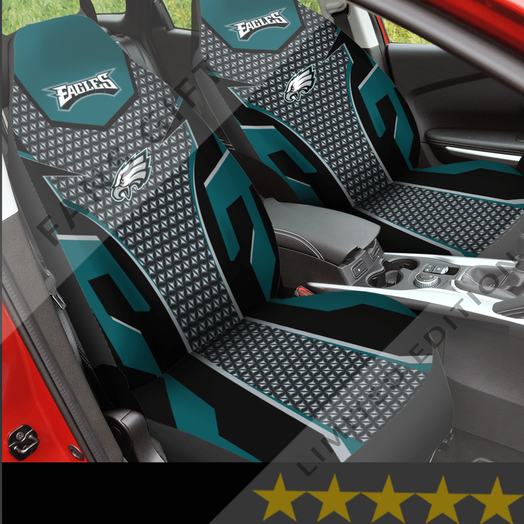 Philadelphia Eagles Car Seat Covers (Set Of 2) V2 Corethermax