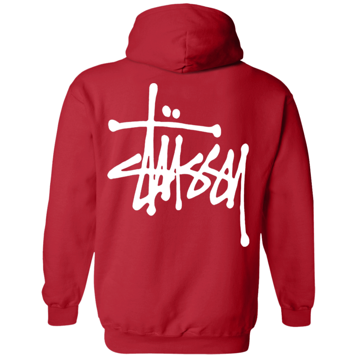 Stussy Hoodie Front & Back Zeleton Store