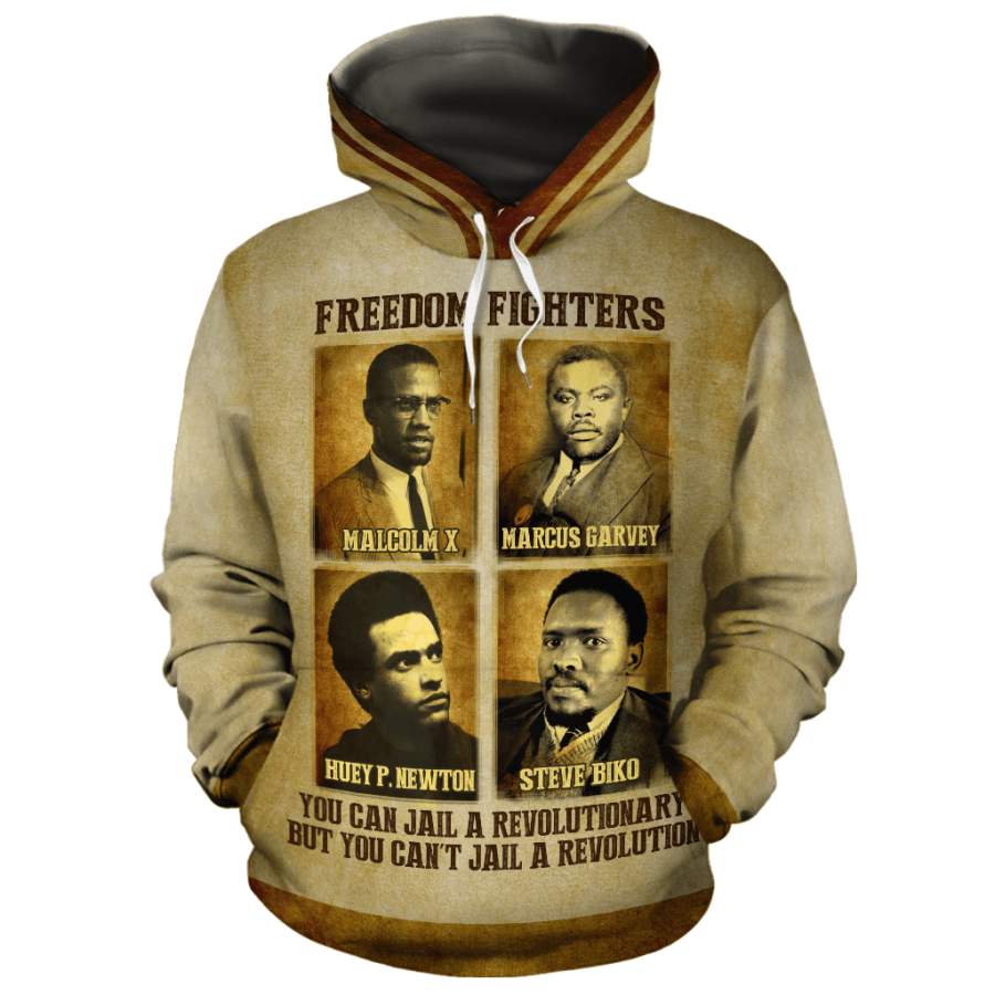 Black Civil Leaders Allover Hoodie Klasern Store