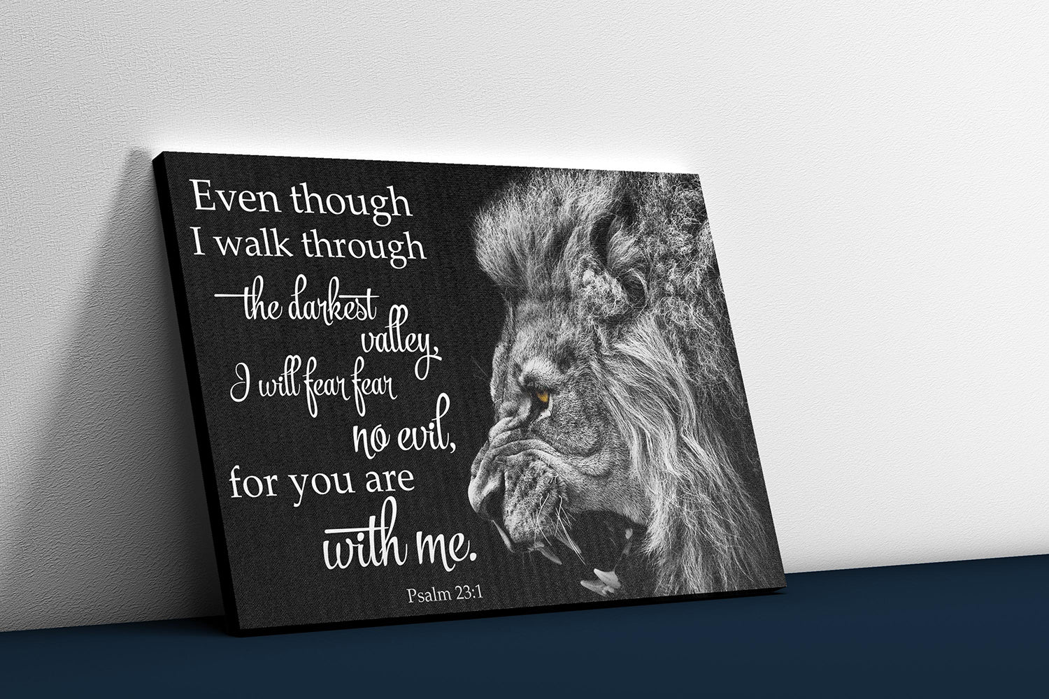 Poster No Frame, Wall Art, Home Decor Even Though I Walk Through The