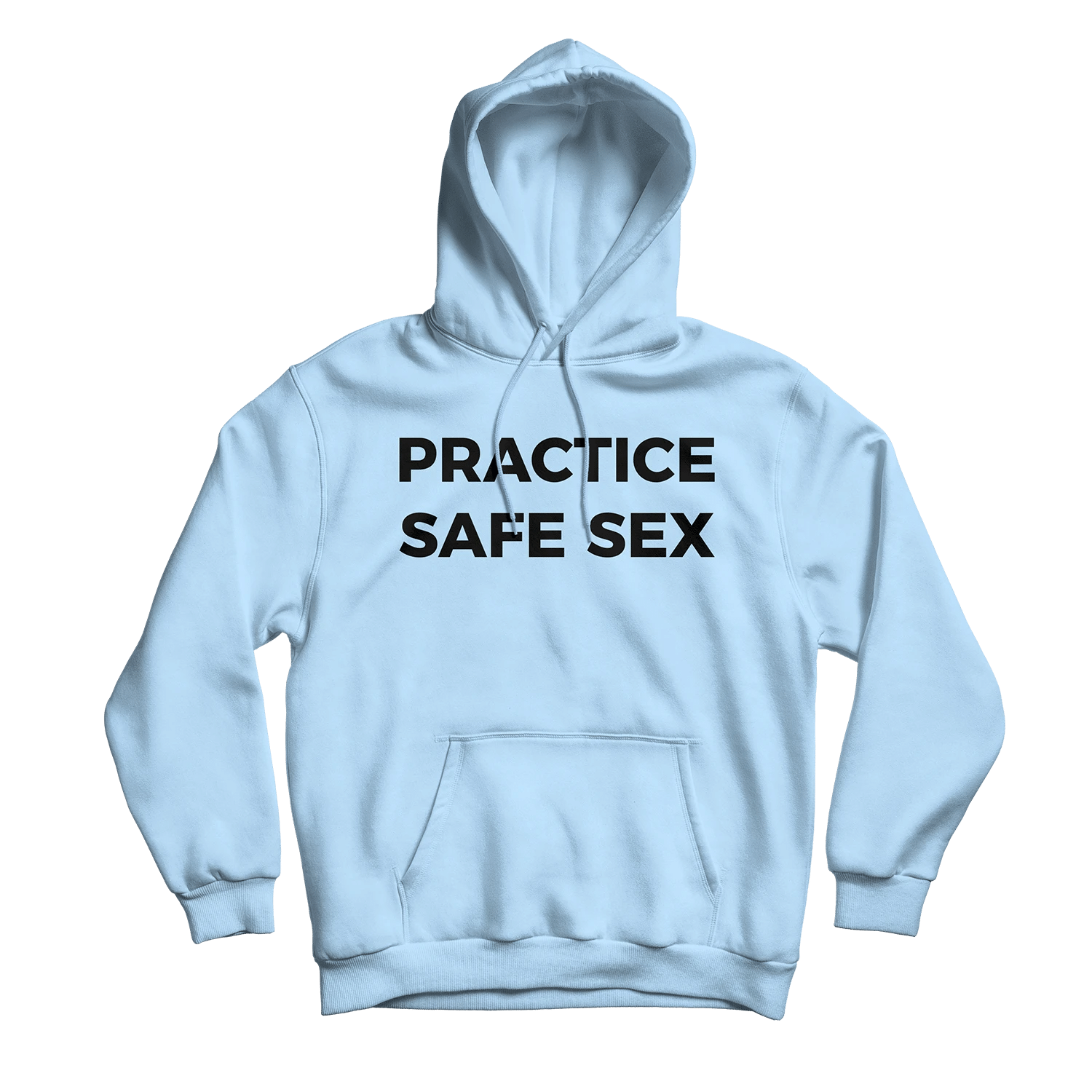 Practice Safe Sex Light Blue Hoodie Size S To 5Xl Teepoem Ltd