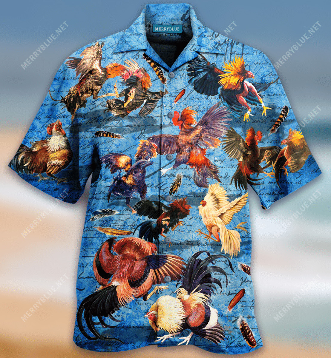 Rooster Fighting Hawaiian Shirt Jamestees Store