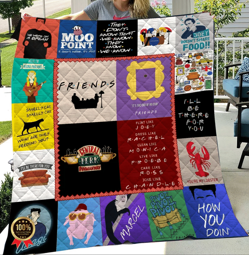 Friends Tv Show Blanket, Friends Tv Show Quilt, Gift For Friends Tv