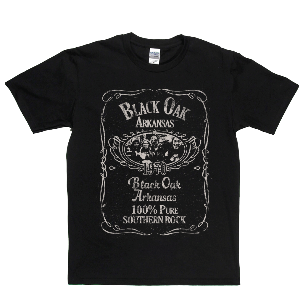 Black Oak Arkansas Liquor Label TShirt Corethermax