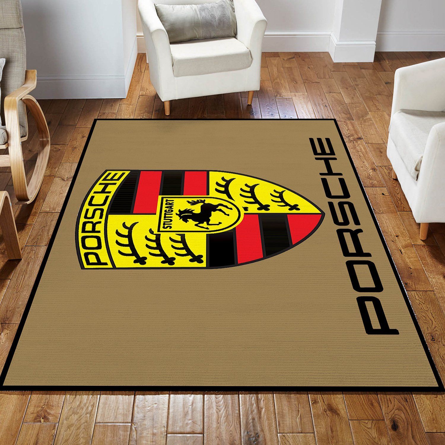 Porsche Logo SuperCars Area Rugs Living Room Carpet FN120120 Local