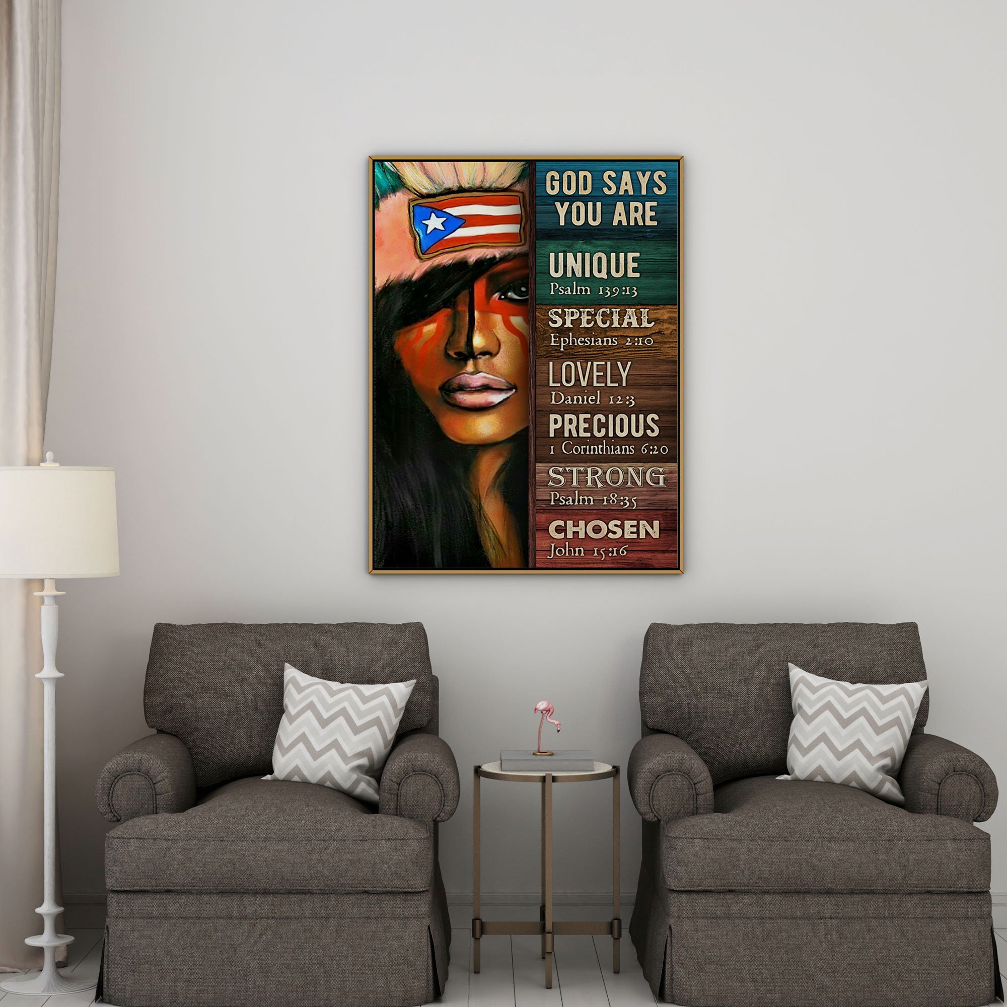 God Says You Are Printed Canvas Wall Art, Poster And Canvas, Wall