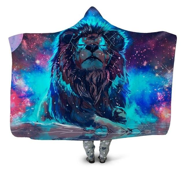 Galaxy Lion Blanket Hoodie Corethermax