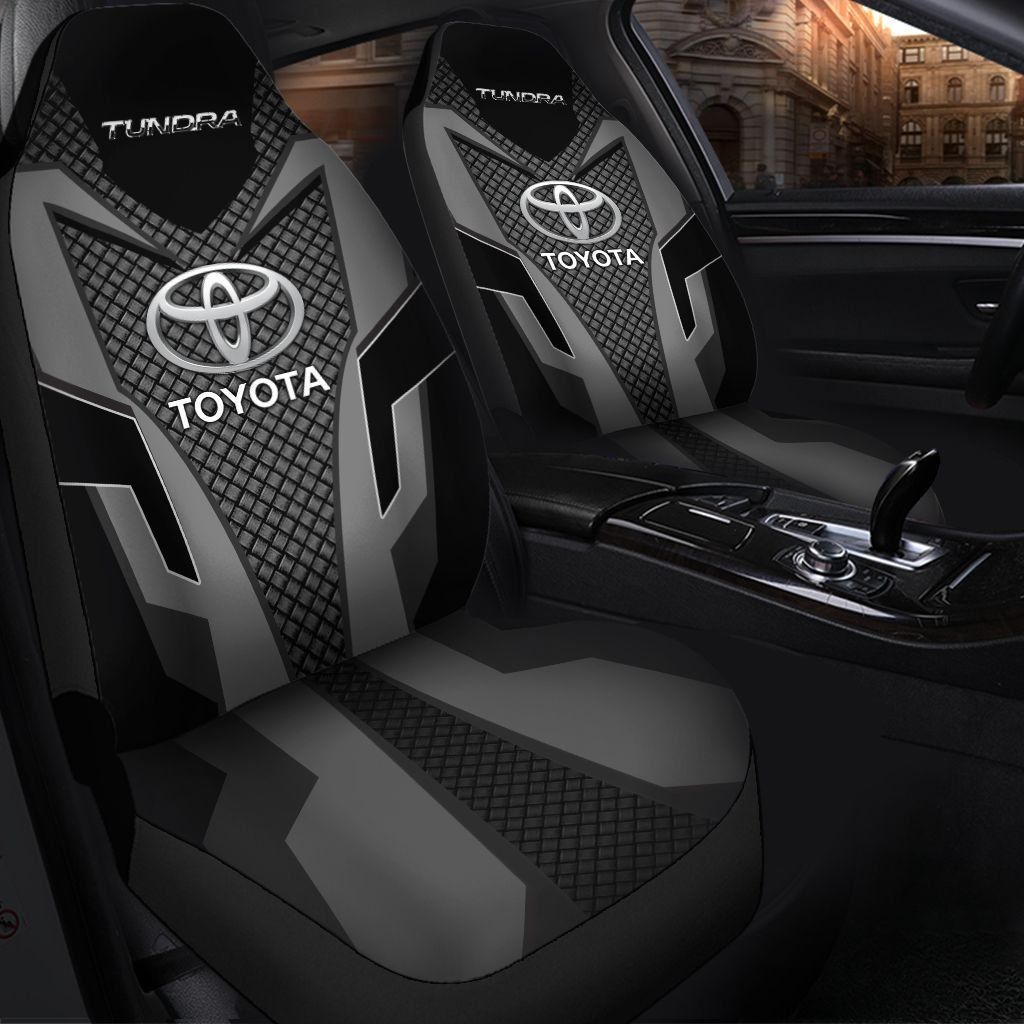 Toyota Tundra Nct Car Seat Cover (Set Of 2) Ver 1 (Black) Redditprint Store
