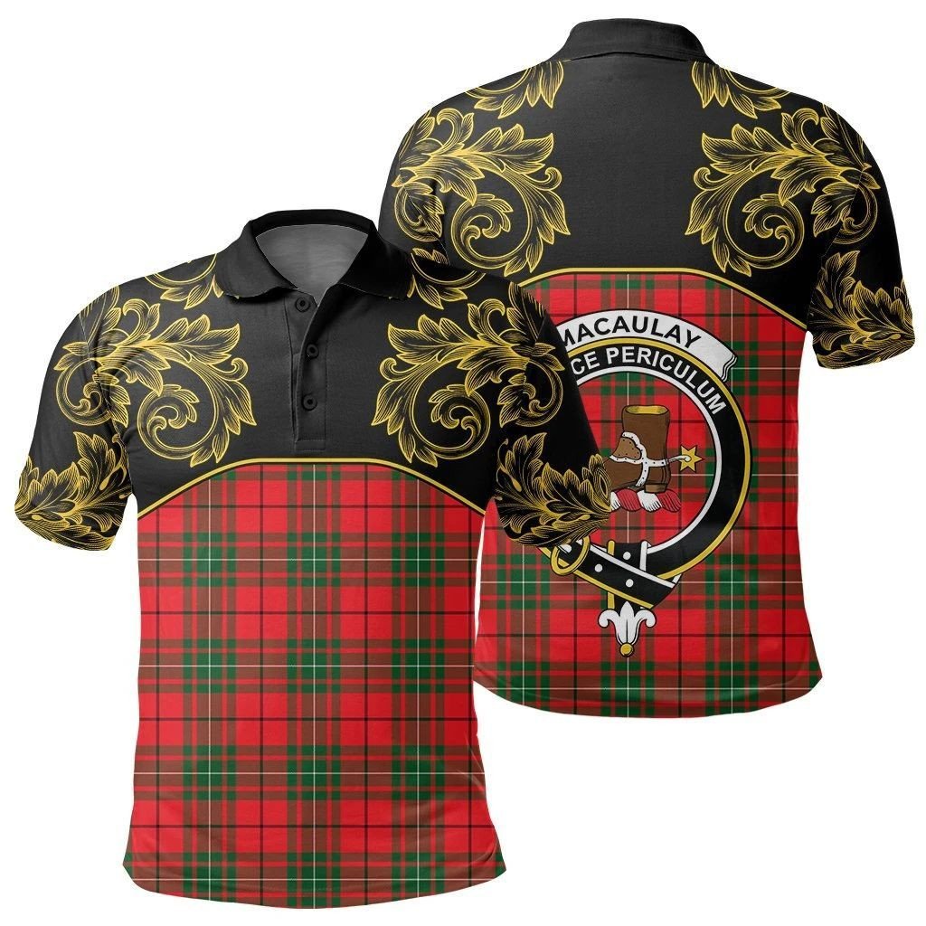 Macaulay Modern Clan Polo Shirt, Scottish Tartan Macaulay Modern Clans
