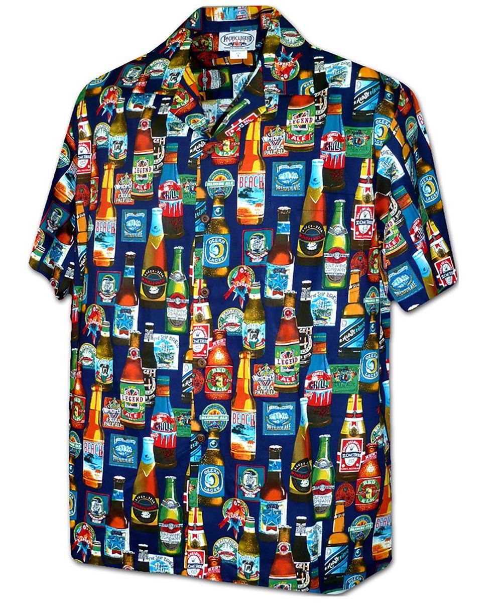 Beer Fest Navy Hawaiian Shirt Uptrendez