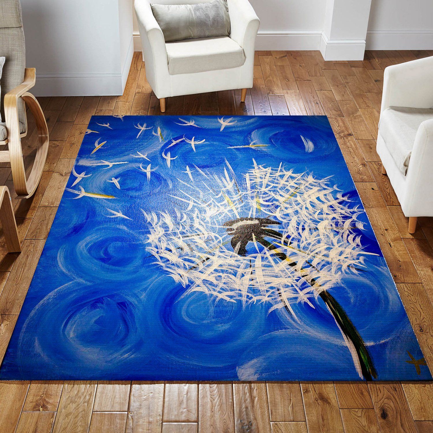 Dandelion Rug Vintage Rug FreeClothing Trending